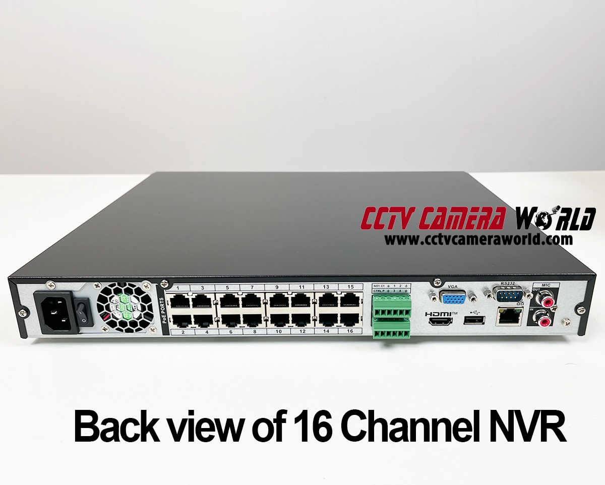 16 Channel 4K PoE+ NVR with AI Analytics and 16 PoE Ports, Avalonix