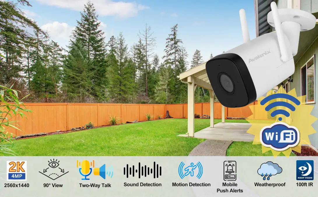 2-Way Audio WiFi Wireless Camera System